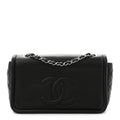 Caviar Medium Timeless CC Flap Black