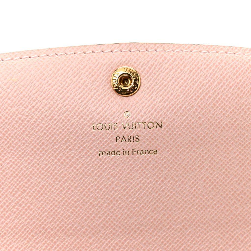 Damier Azur Emilie Wallet Rose Ballerine
