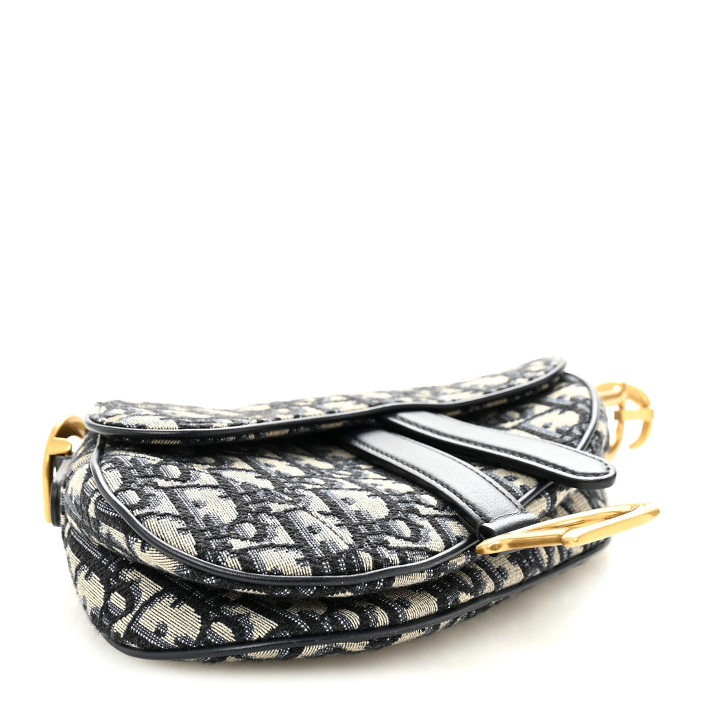 Oblique Mini Saddle Bag Blue