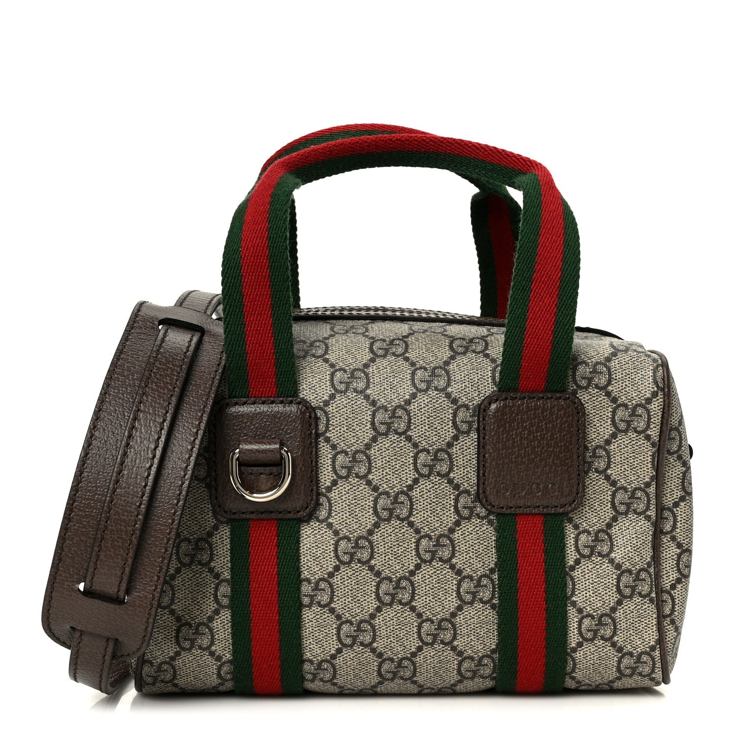 GG Supreme Web Mini GG Top Handle Bag Beige Ebony New Acero