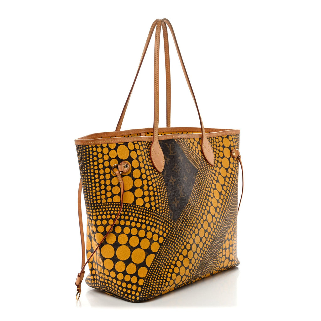 Monogram Kusama Waves Neverfull MM Yellow