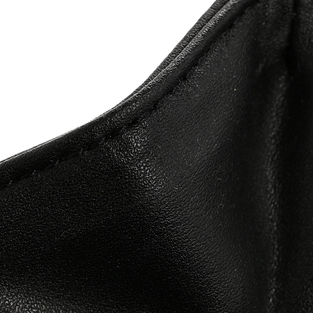 Vegan Leather Small Shopping Bag Black