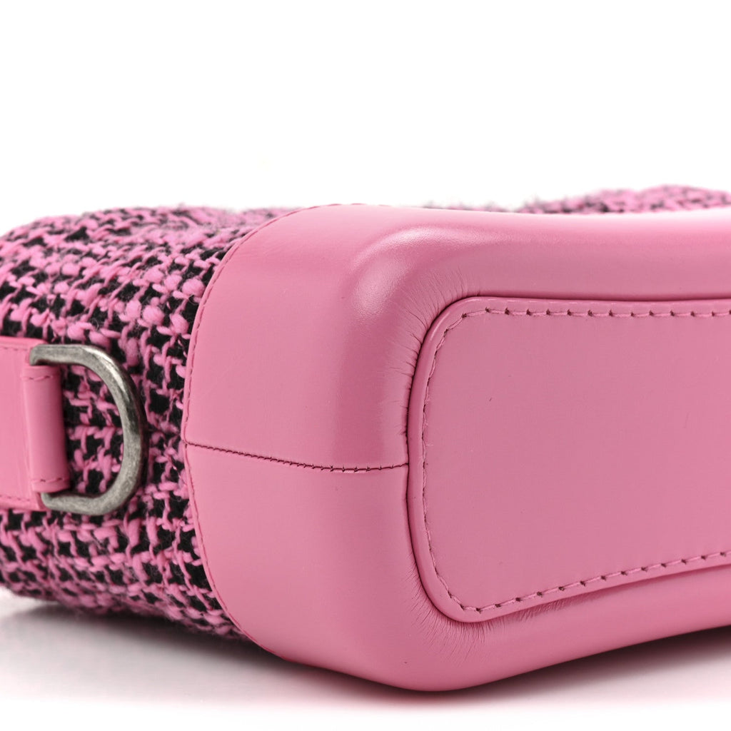 Tweed Calfskin Small Gabrielle Hobo Pink