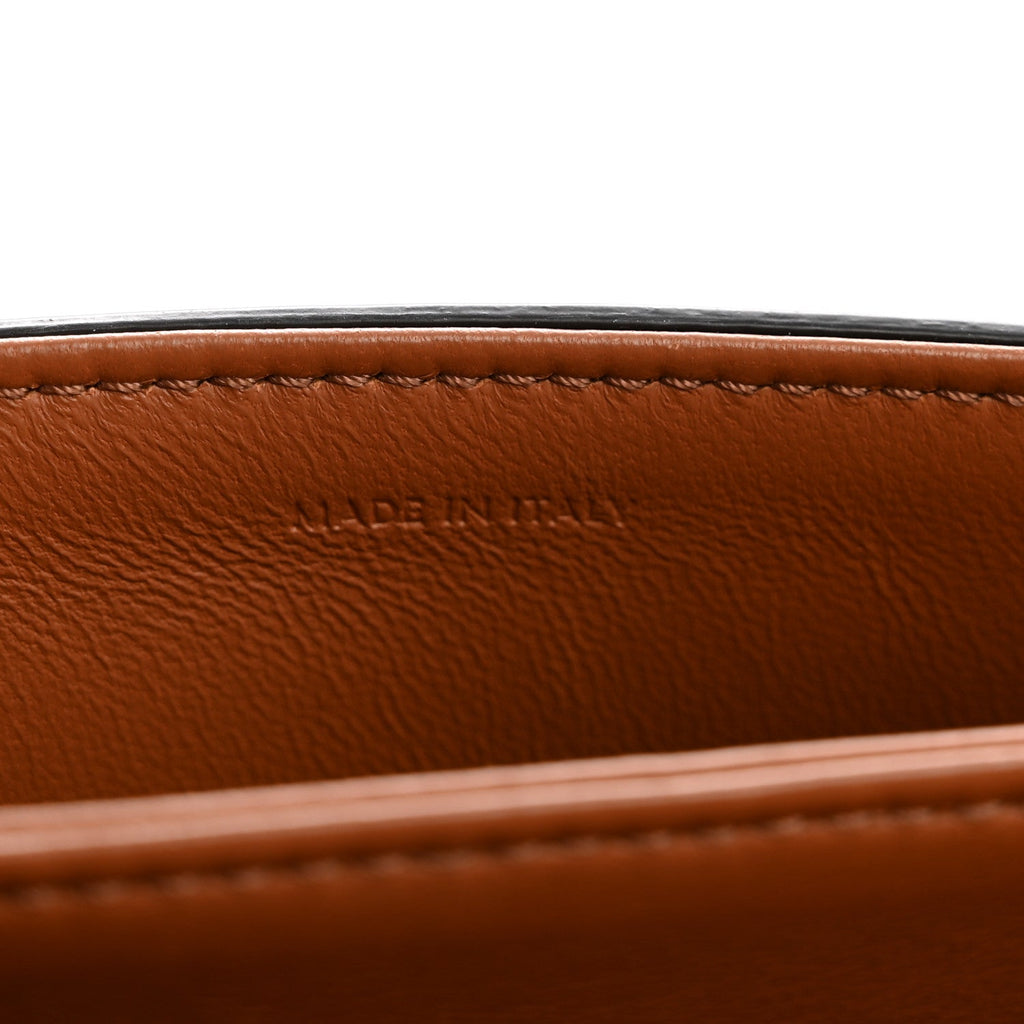 Calfskin Triomphe Canvas Teen Triomphe Bag Tan