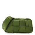 Nylon Intrecciato Padded Tech Mini Cassette Belt Bag Avocado