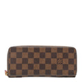 Damier Ebene Clemence Wallet Cherry