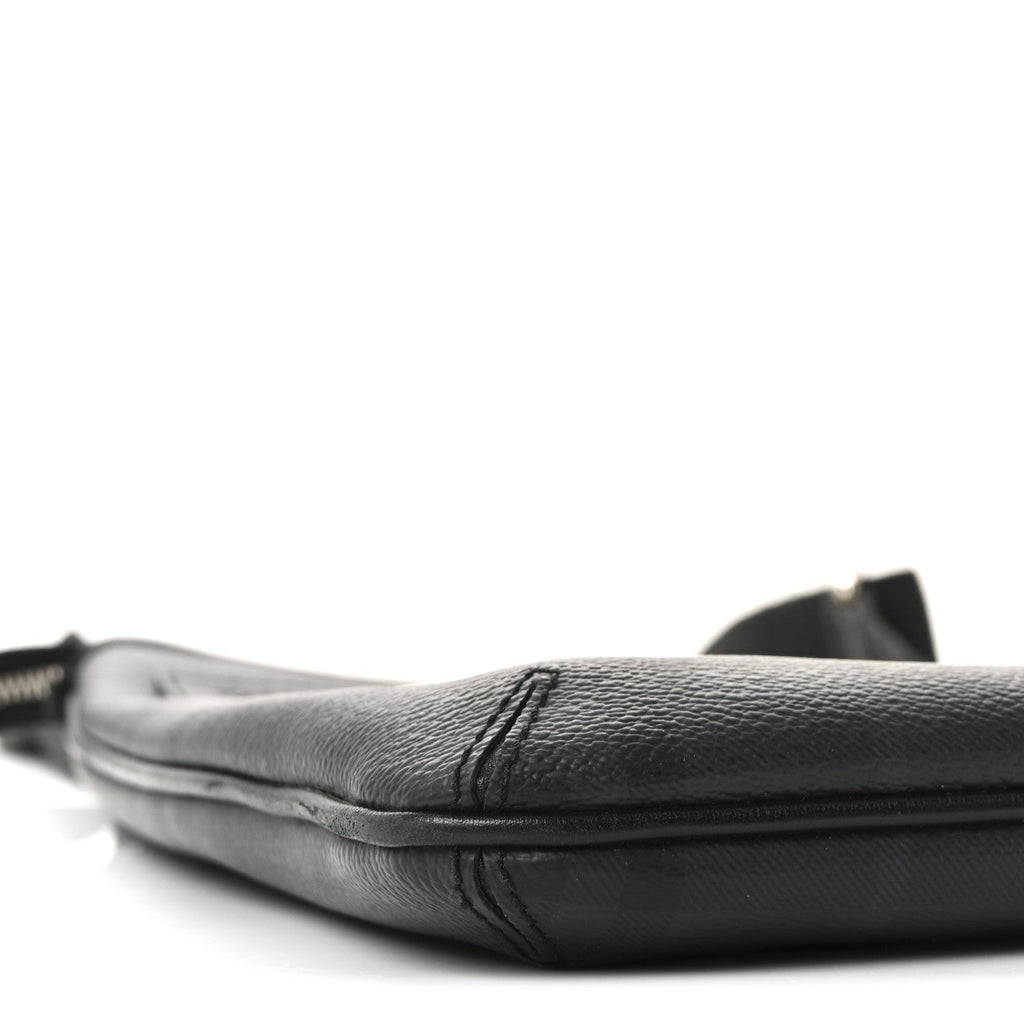 Haymarket Check Crossbody Messenger Bag Black