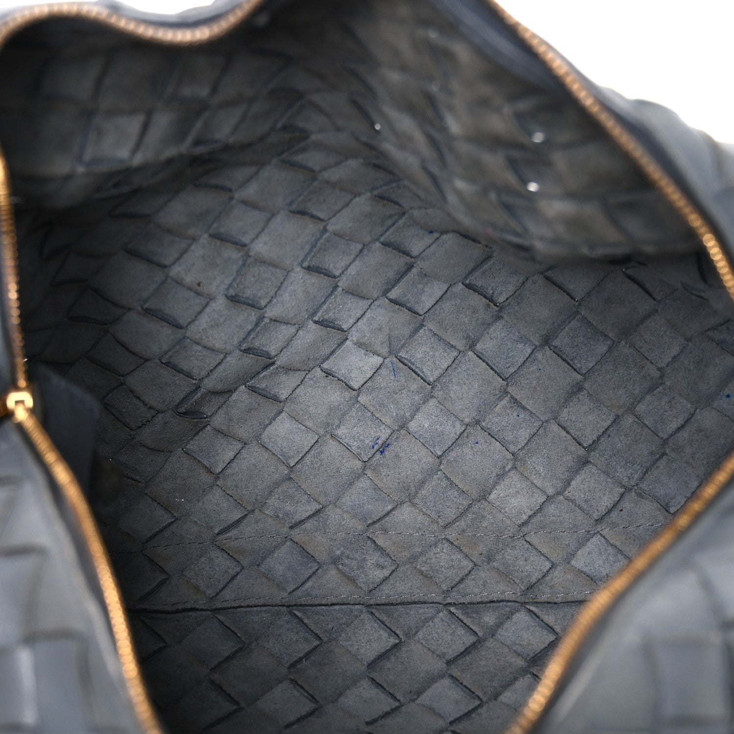 Nappa Intrecciato Medium Loop Camera Bag Grey