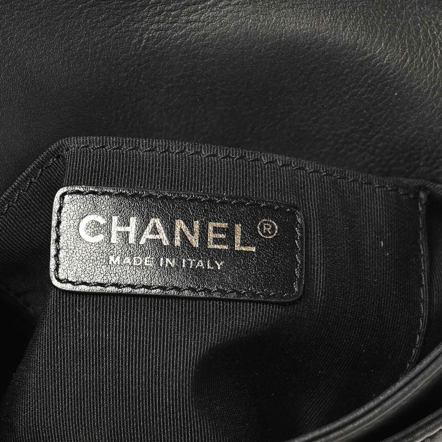 Calfskin Quilted Top Handle Flap Black