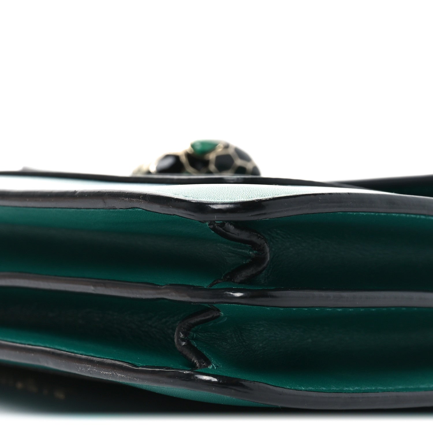 Calfskin Serpenti Forever Shoulder Bag Emerald Green