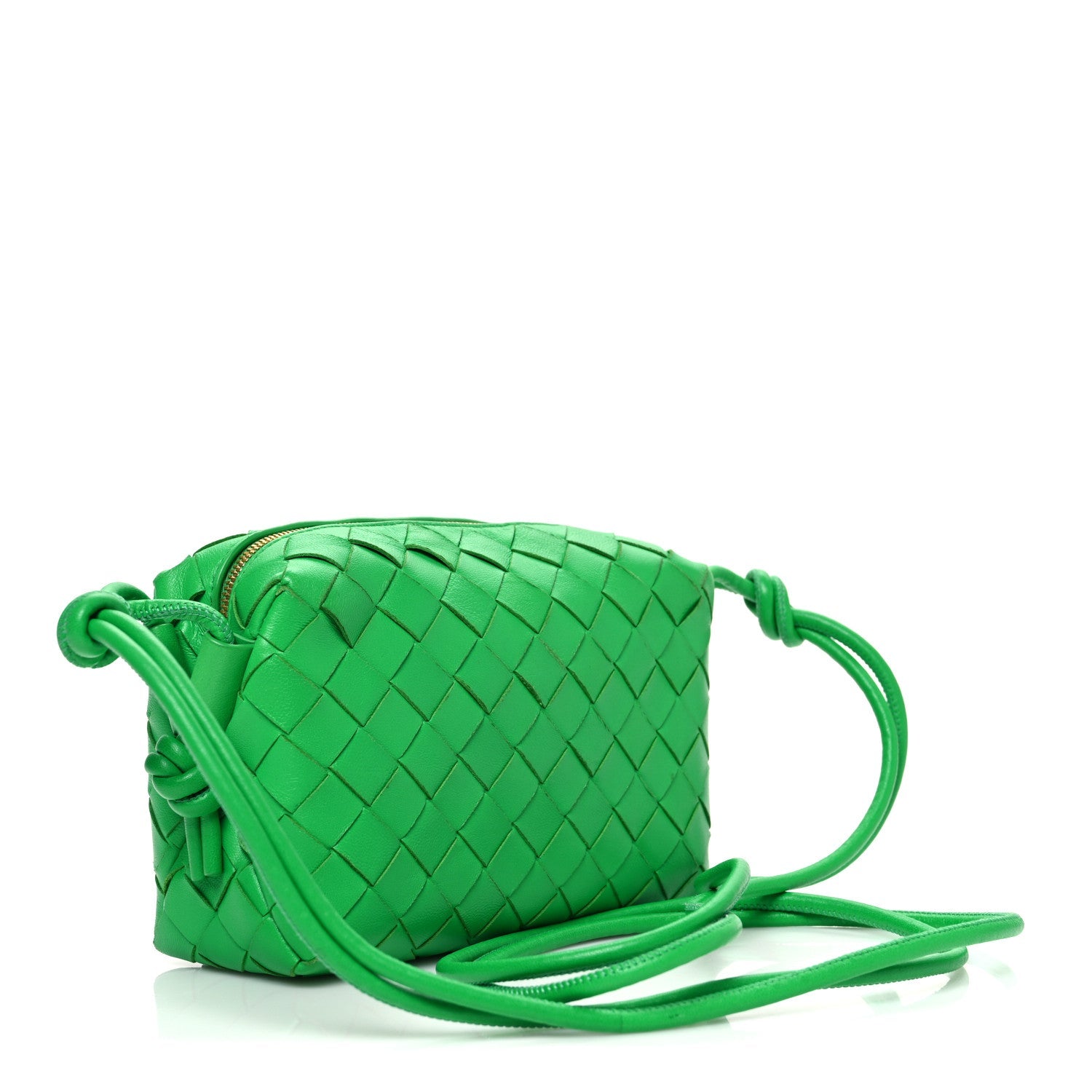 Nappa Intrecciato Mini Loop Camera Bag Parakeet