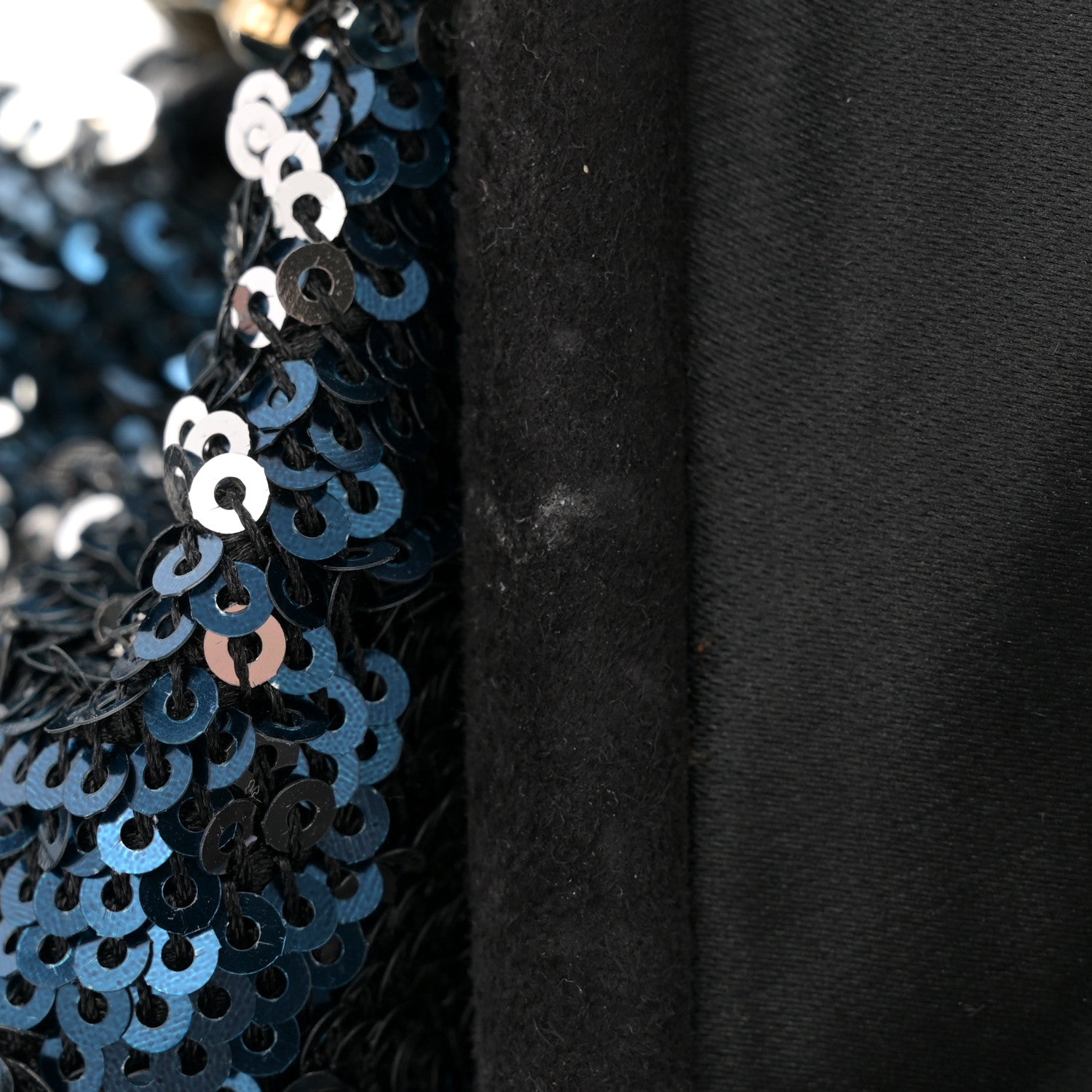 Sequined New York Rocker Stam Blue