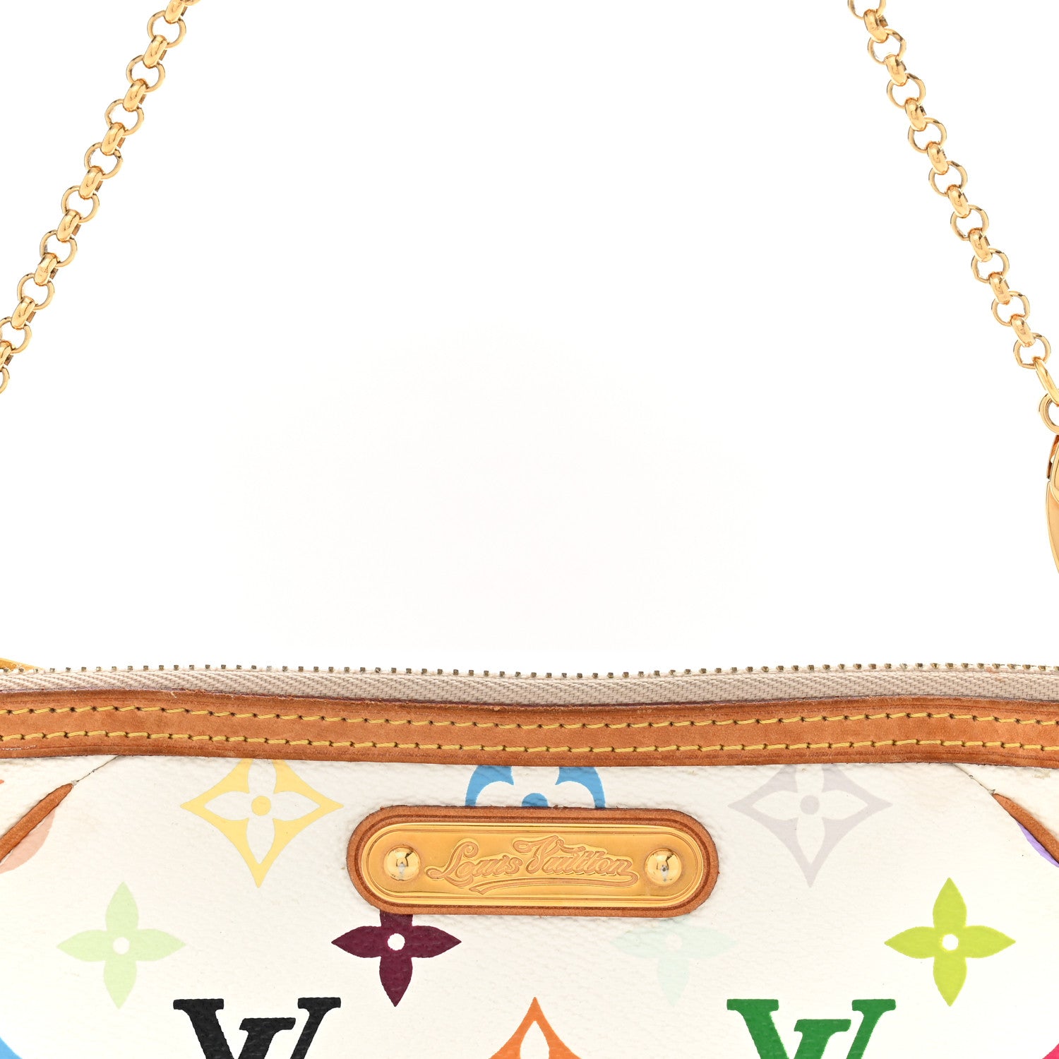 Monogram Multicolor Pochette Milla MM White
