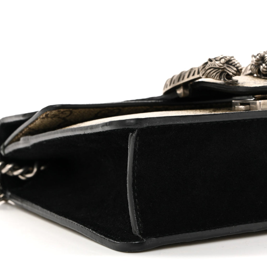 GG Supreme Monogram Mini Dionysus Shoulder Bag Black