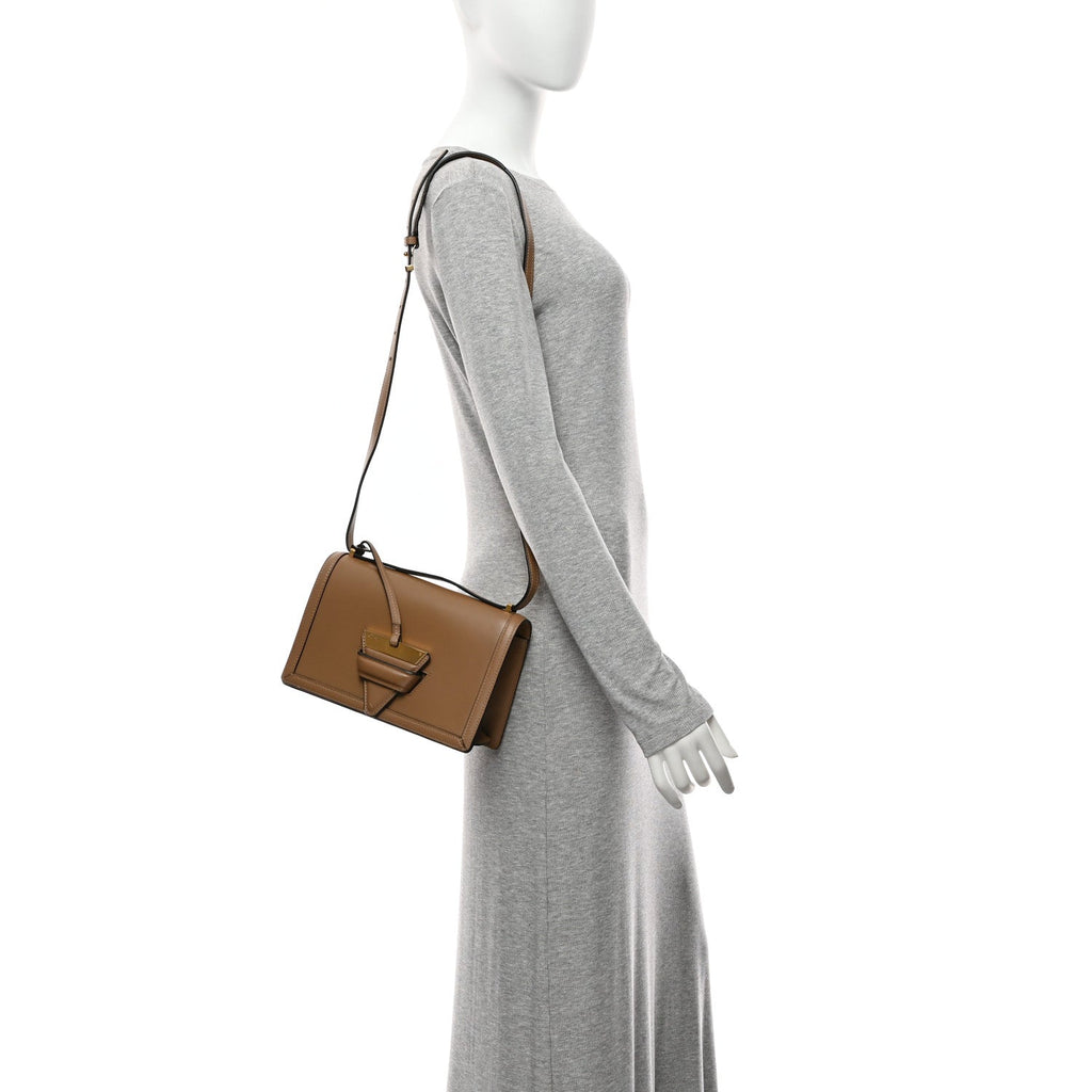 Calfskin Medium Barcelona Shoulder Bag Mink