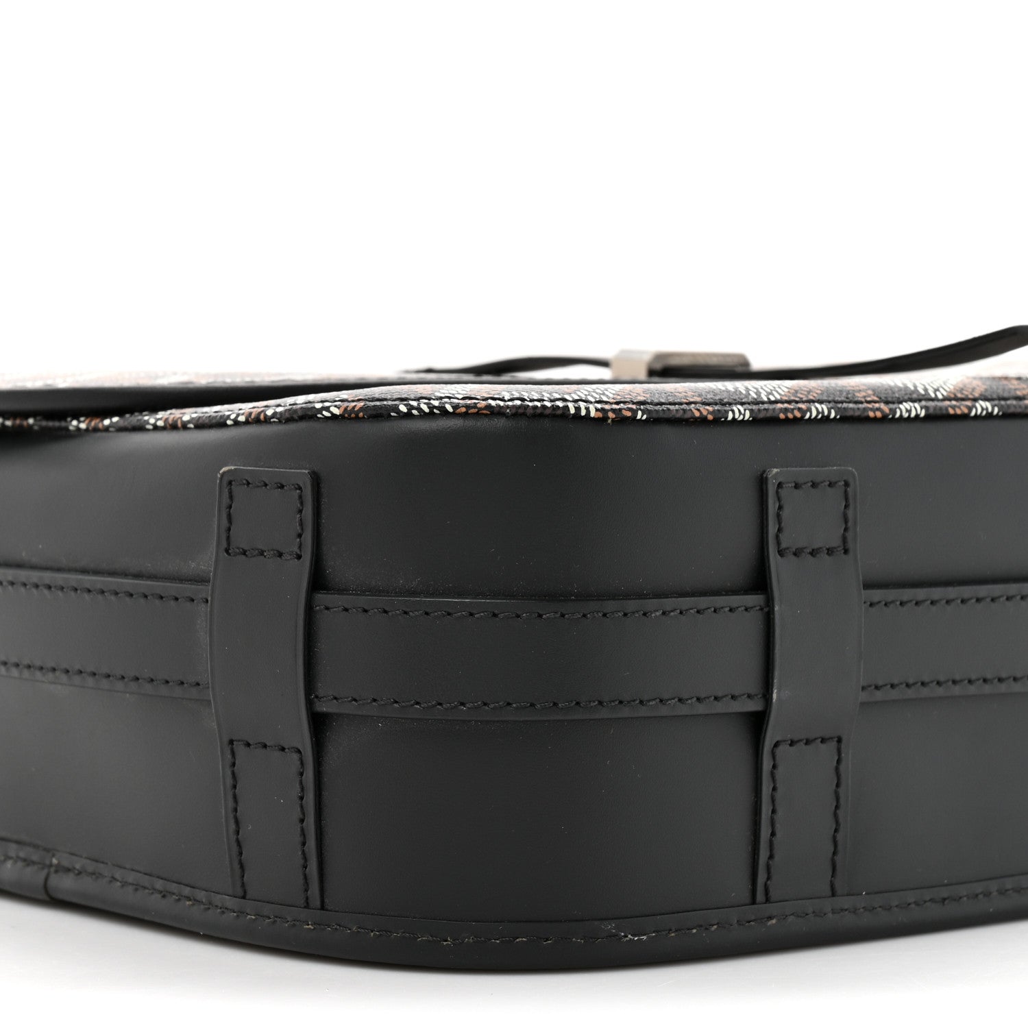 Goyardine Belvedere II MM Messenger Bag Black