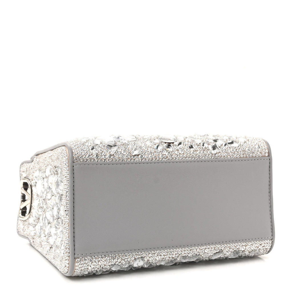 Crystal Mini Le Troisieme Shopping Bag Grey