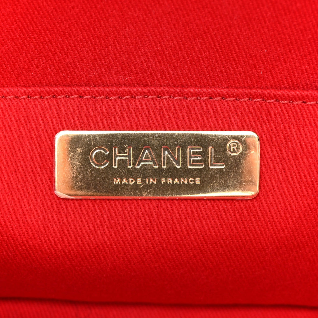Caviar Quilted Waist Bag Red