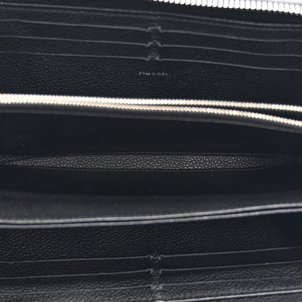 LV X YK Empreinte Zippy Wallet Black White