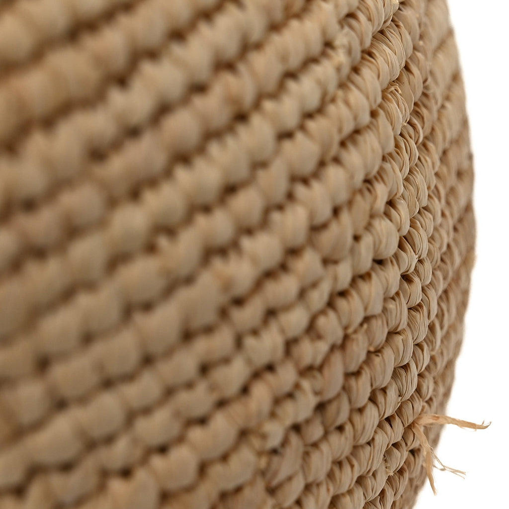 Raffia Mini Slit Tote Bag Natural Tan