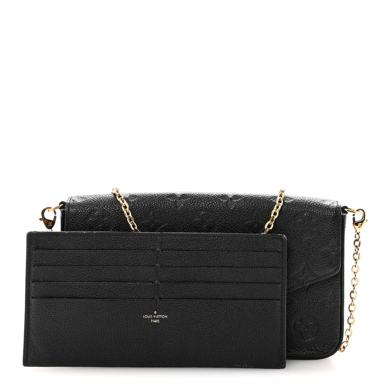 Empreinte Pochette Felicie Chain Wallet Black