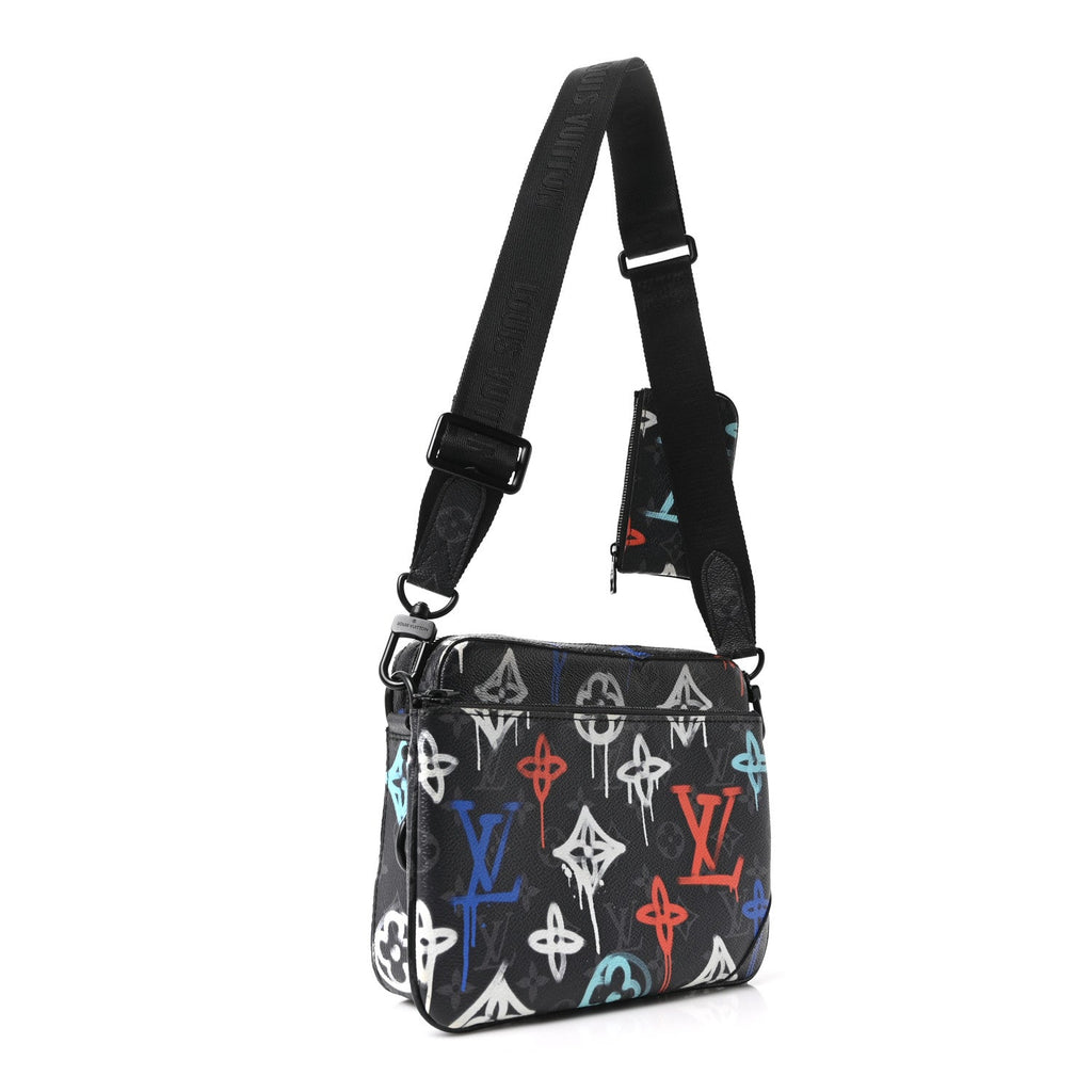 Monogram Eclipse LV Graffiti Trio Messenger Multicolor