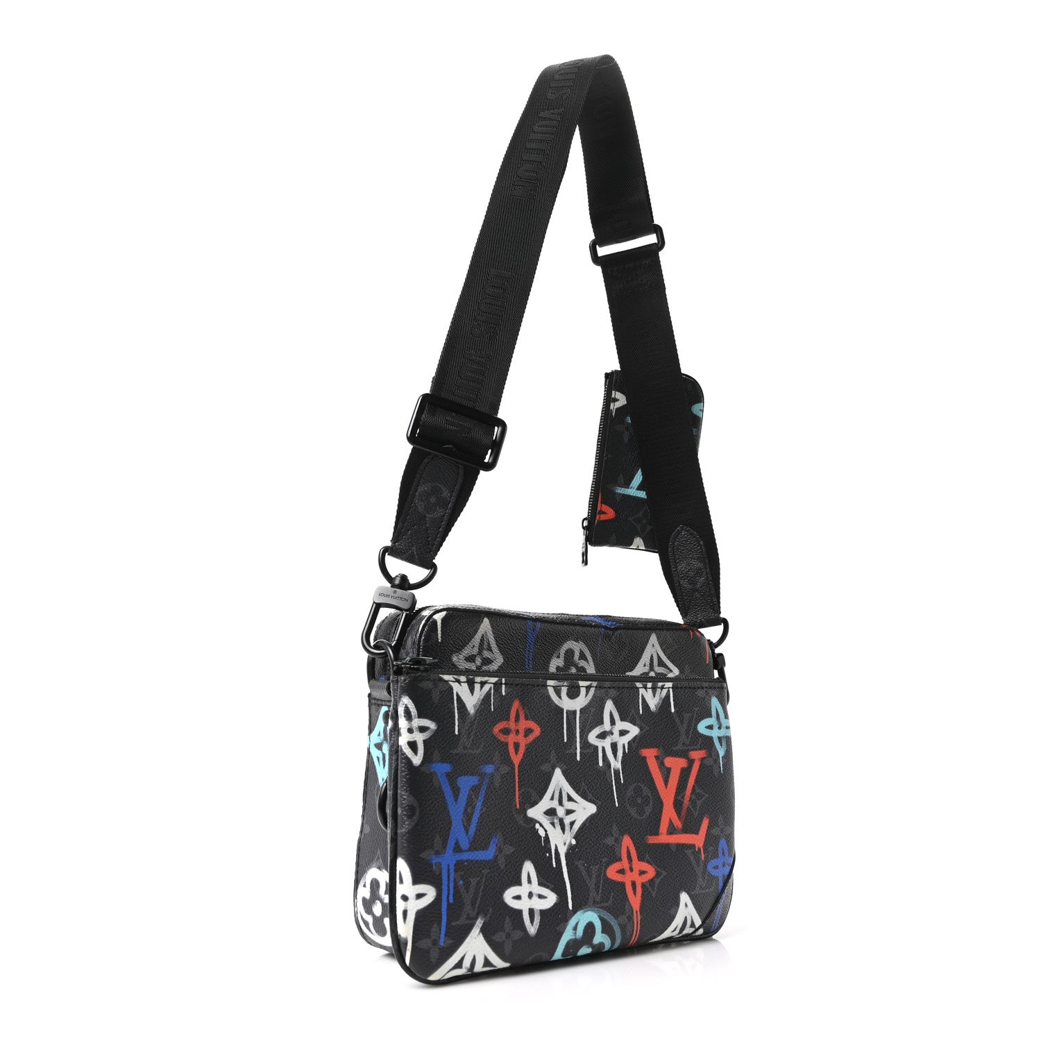Monogram Eclipse LV Graffiti Trio Messenger Multicolor