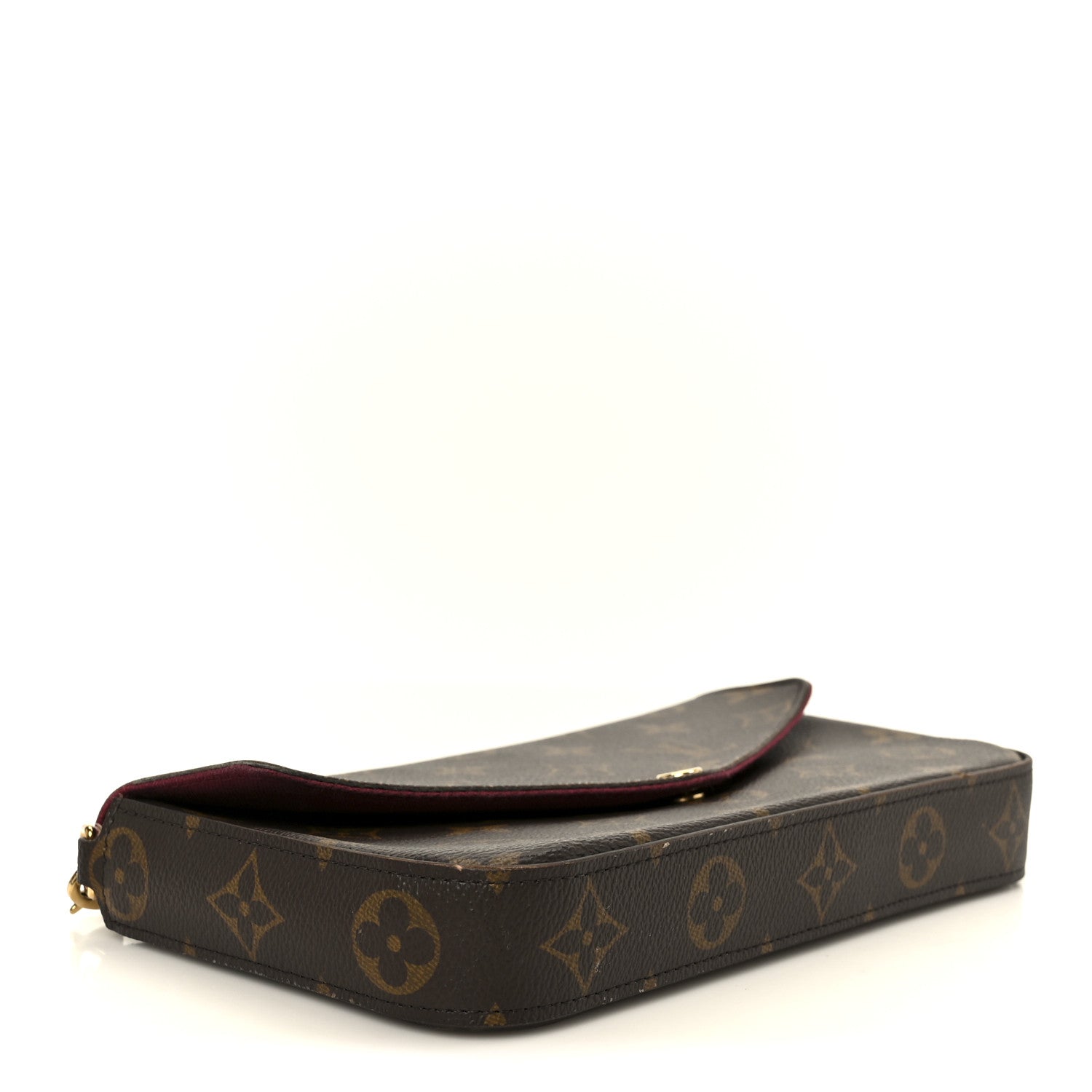 Monogram Pochette Felicie Chain Wallet Fuchsia