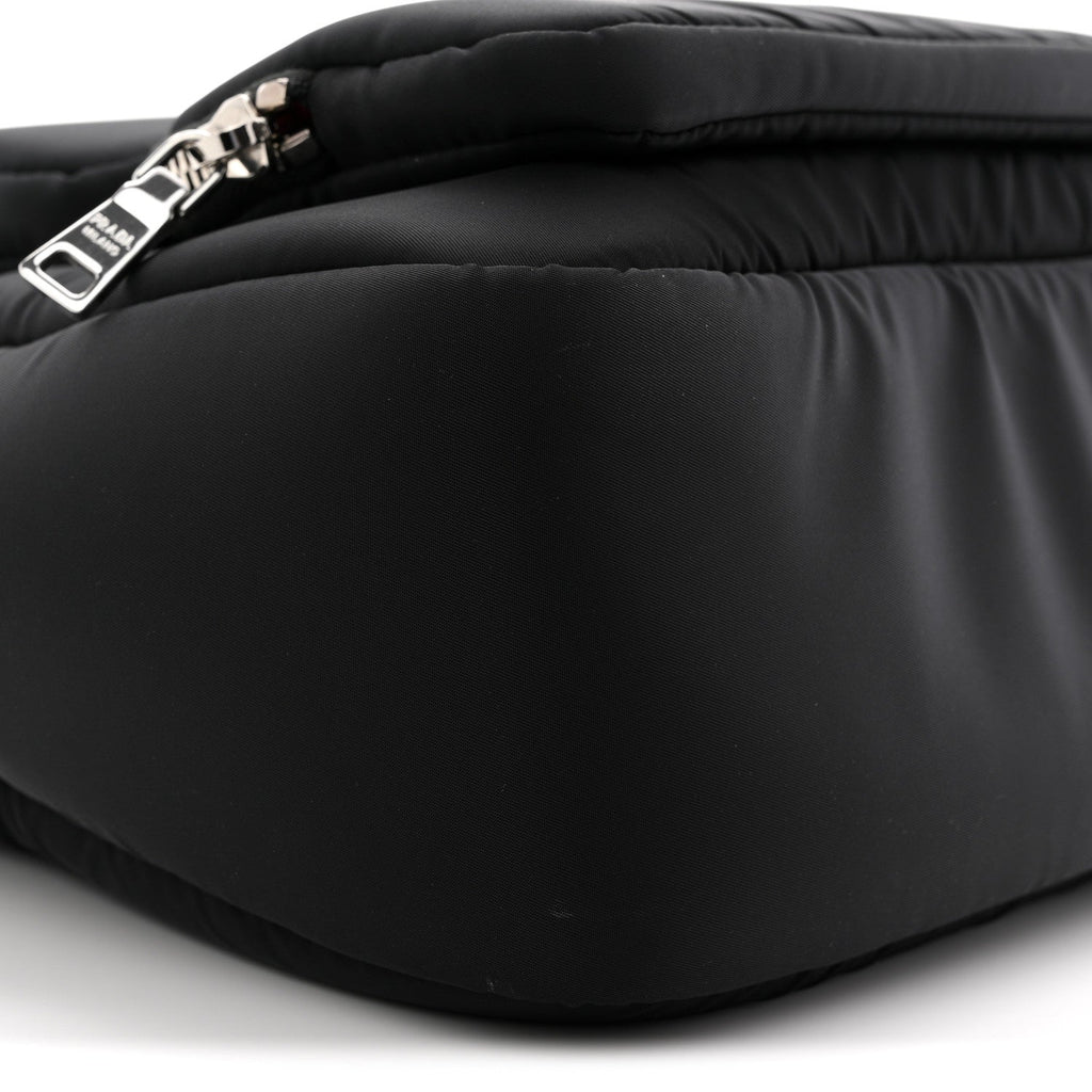 Tessuto Nylon Pocket Cargo Top Handle Bag Black Fuoco