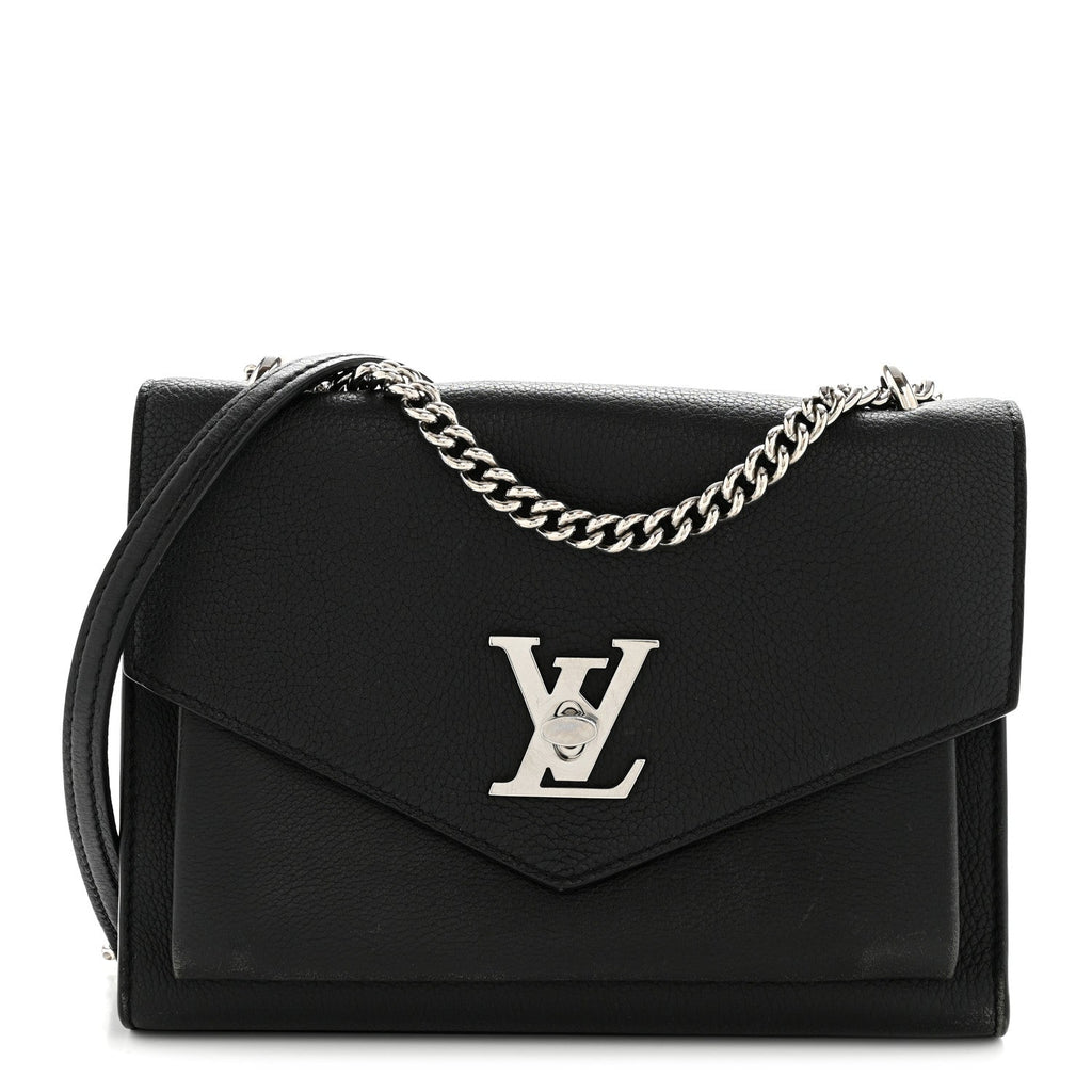 Soft Calfskin My Lockme Chain Bag BB Black