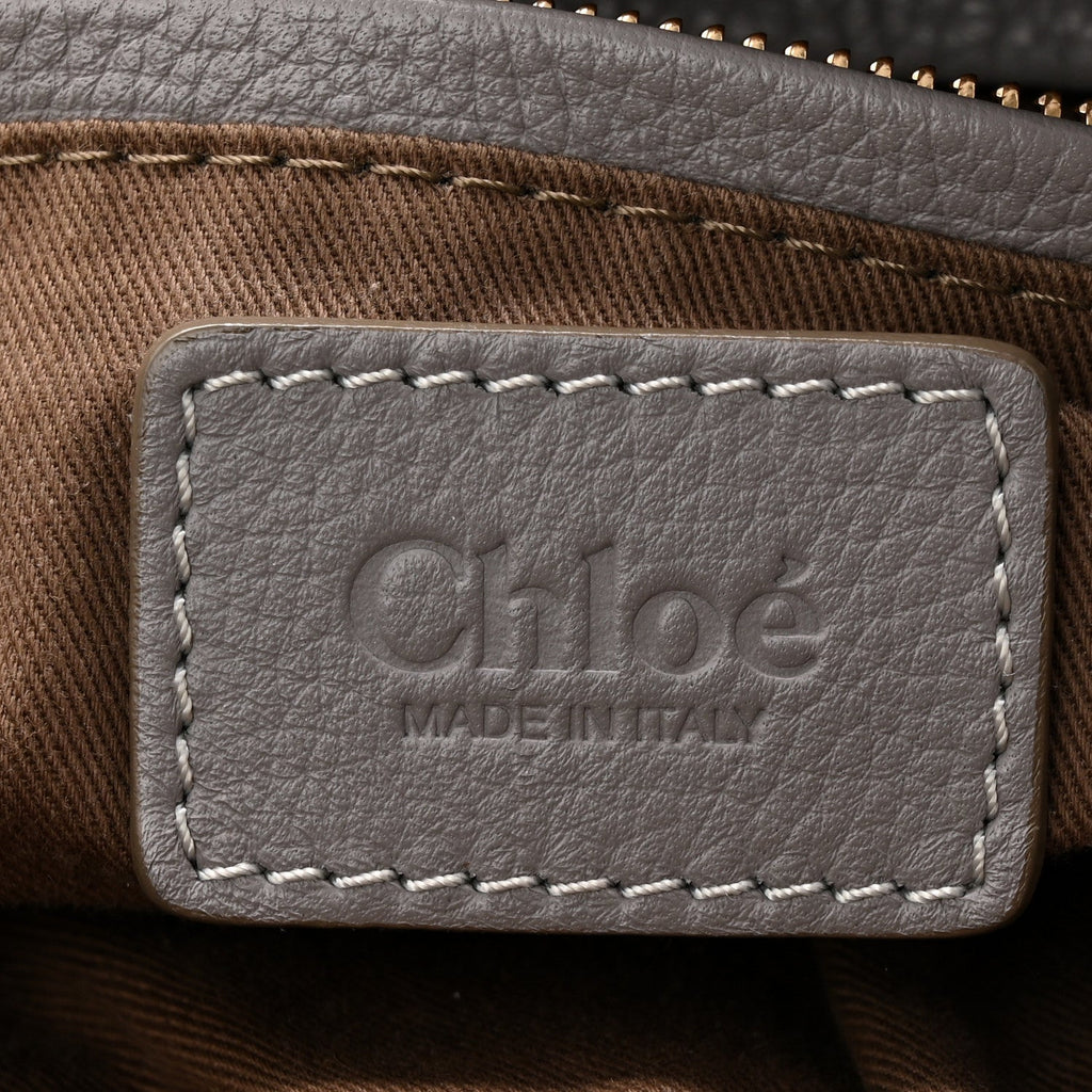 Calfskin Large Marcie Satchel Cashmere Grey