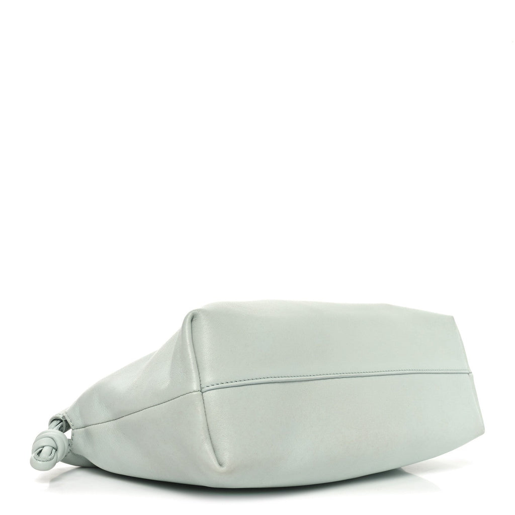 Mellow Nappa Medium Donut Chain Flamenco Knot Clutch Frozen