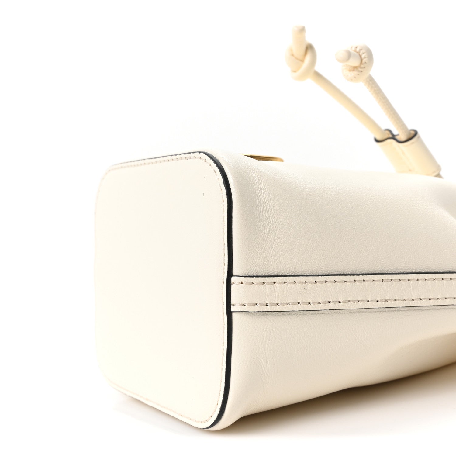 Nappa Mini VLogo Signature Bucket Bag Light Ivory