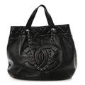 Calfskin Large Trianon Tote Black