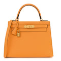 Epsom Horseshoe Kelly Sellier 28 Jaune D'or Etain