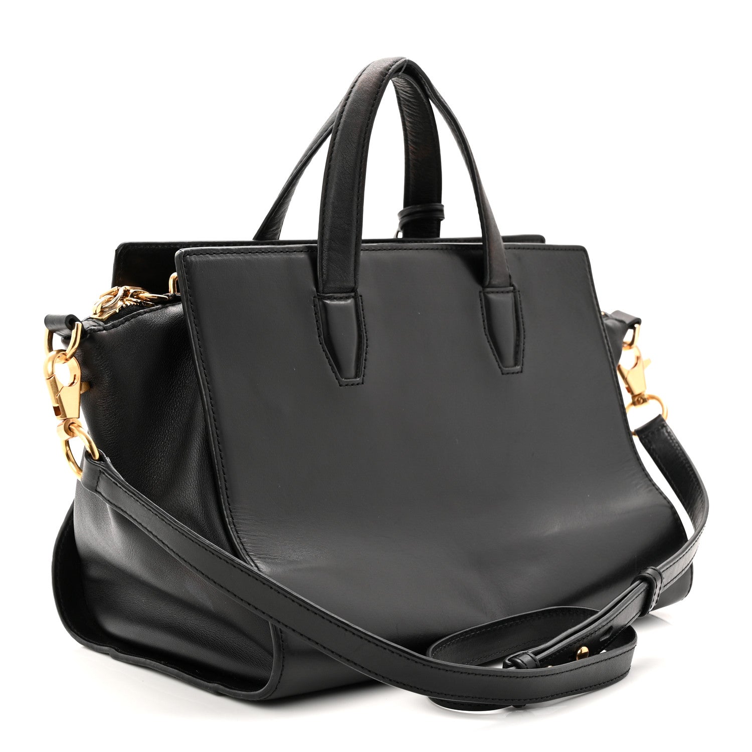 Calfskin Pelican Satchel Black