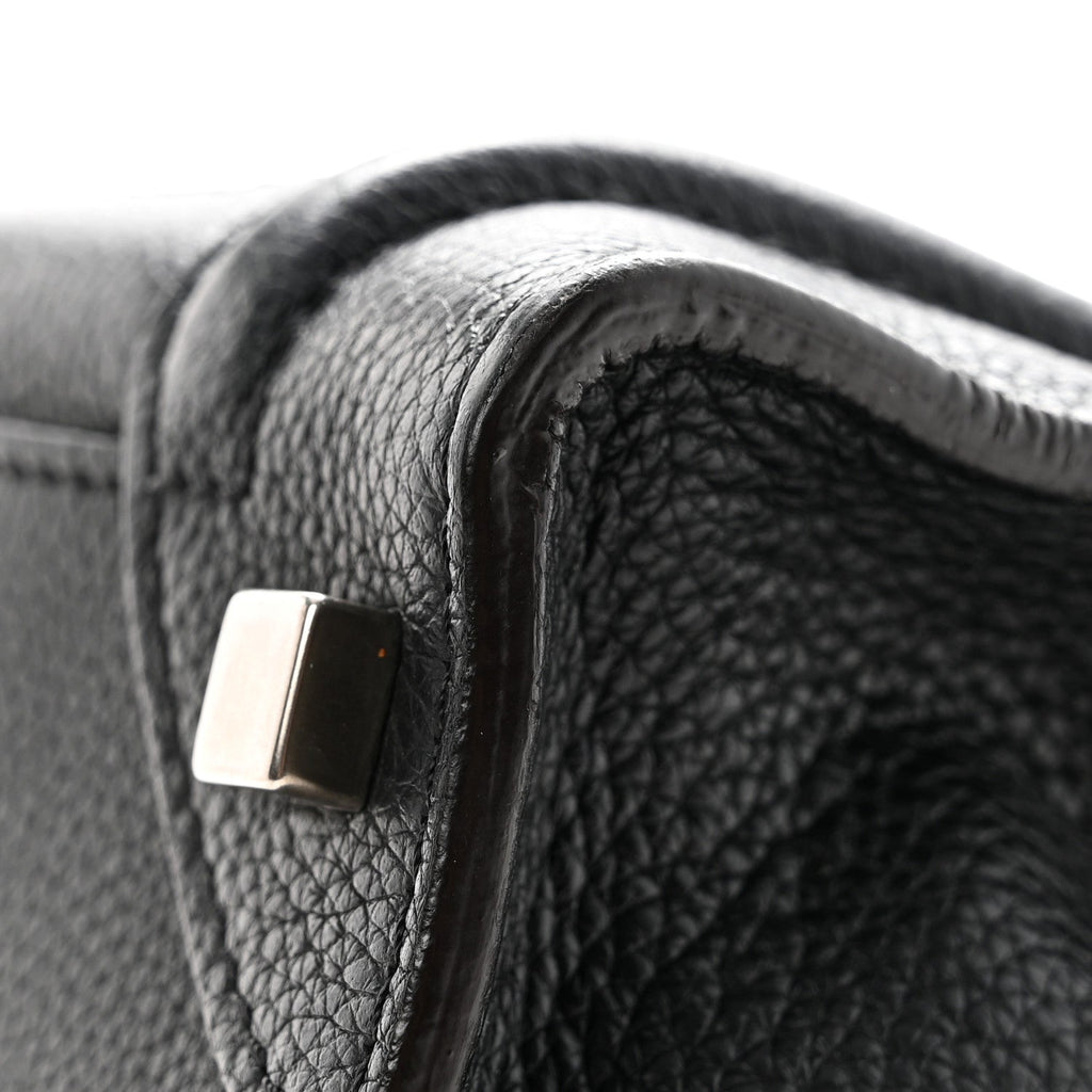 Drummed Calfskin Micro Luggage Black