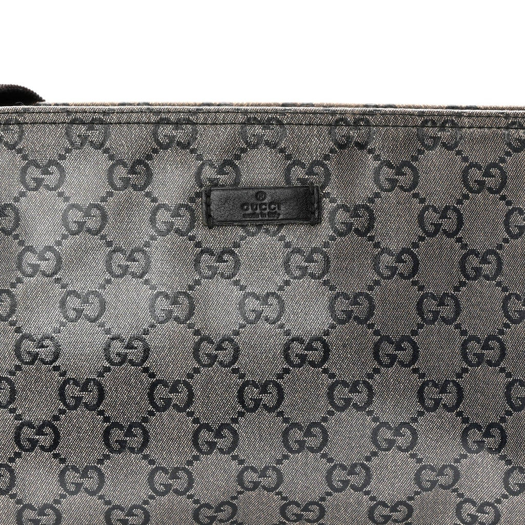 Crystal Monogram Small Flat Messenger Crossbody Navy