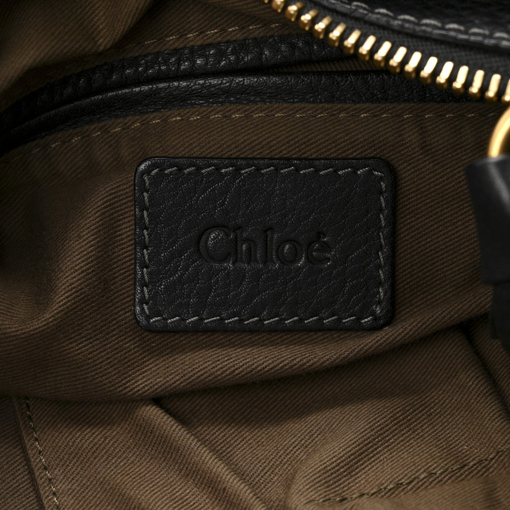 Calfskin Medium Marcie Satchel Black