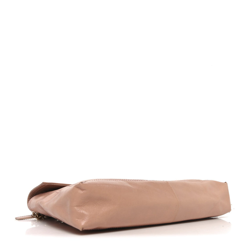 Vitello Acqua Maxi Baguette Shoulder Bag Lilla