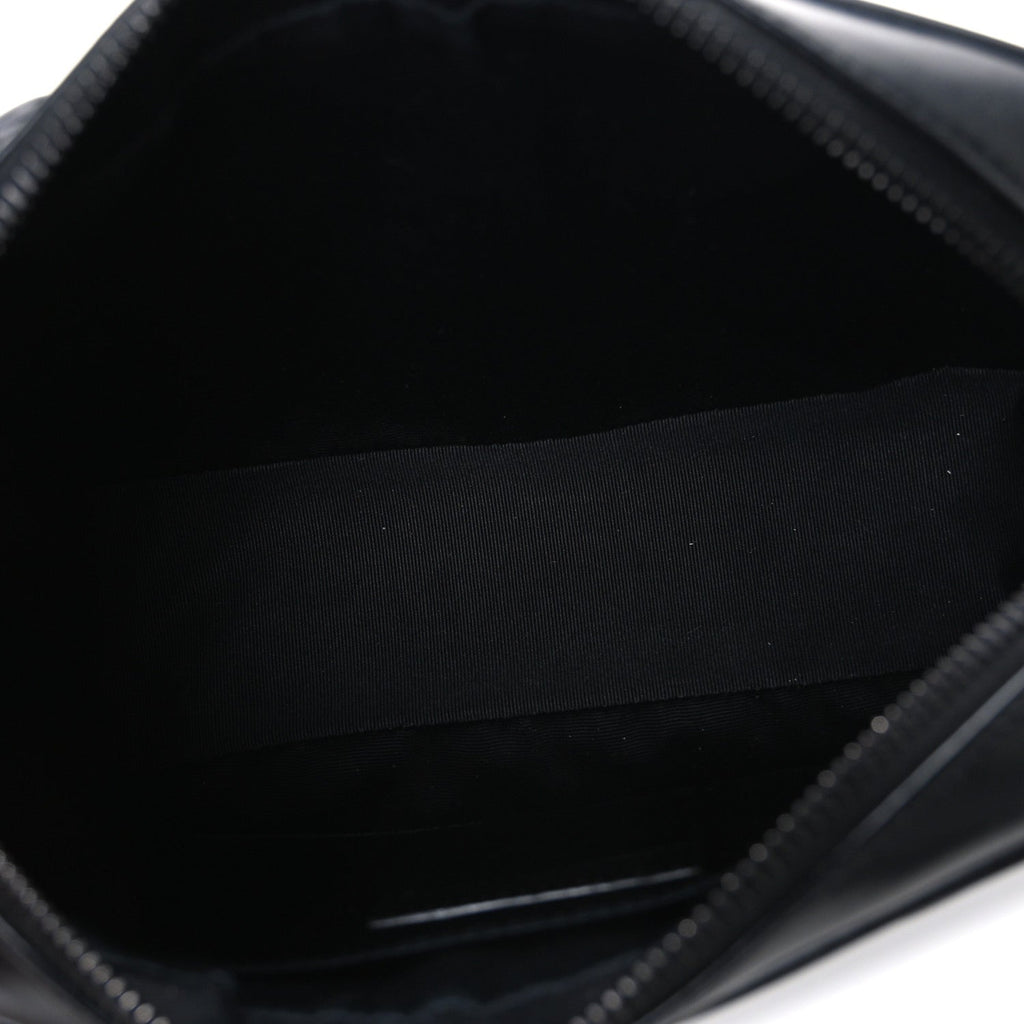 Calfskin Matelasse Monogram Monochrome Lou Camera Bag Black