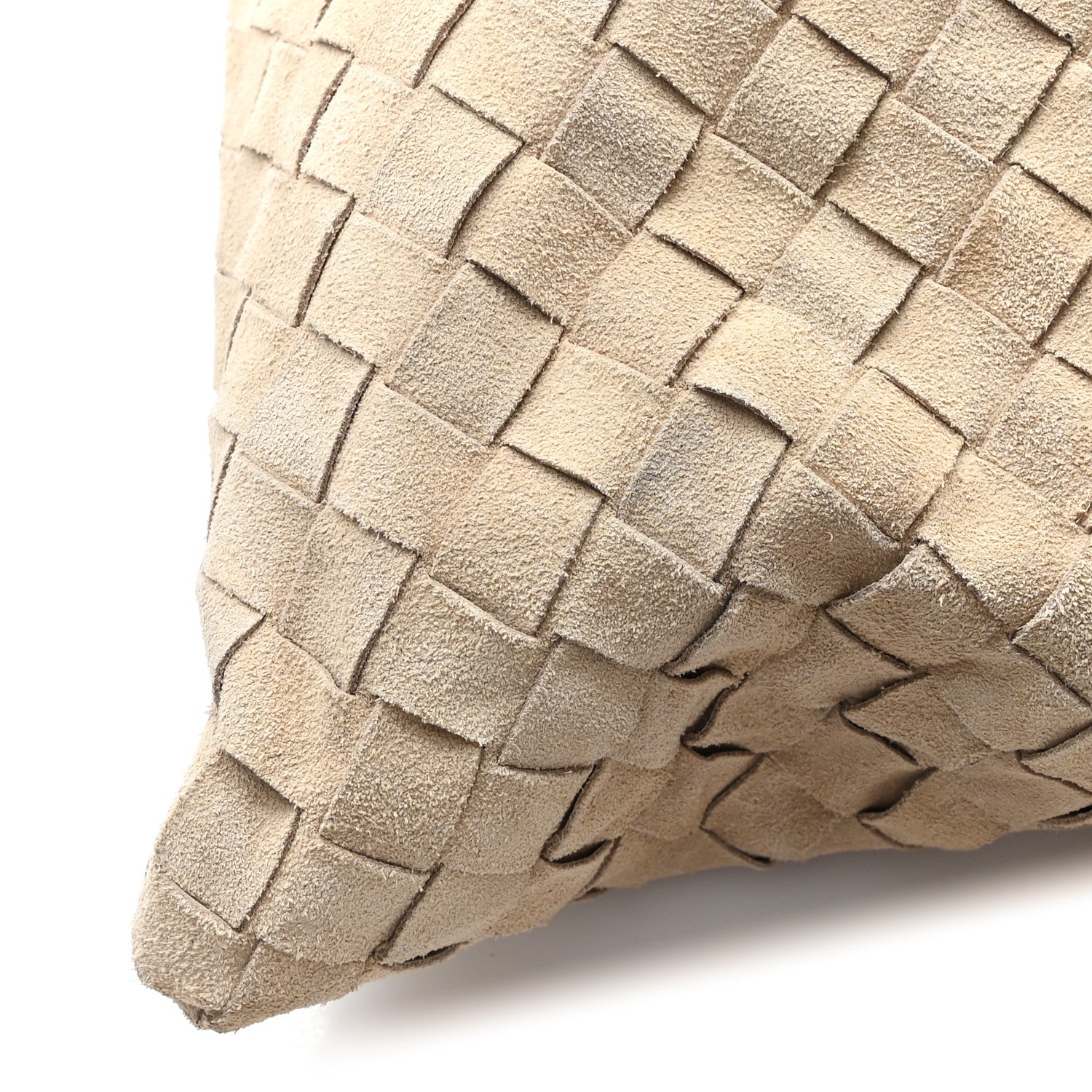Suede Intrecciato Large Hop Ecru
