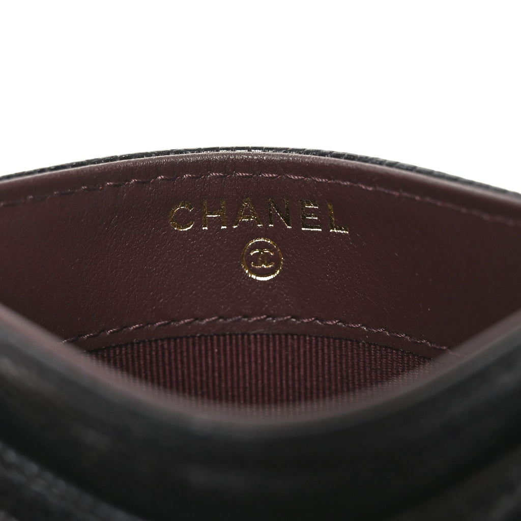 Caviar Quilted  Holder Black