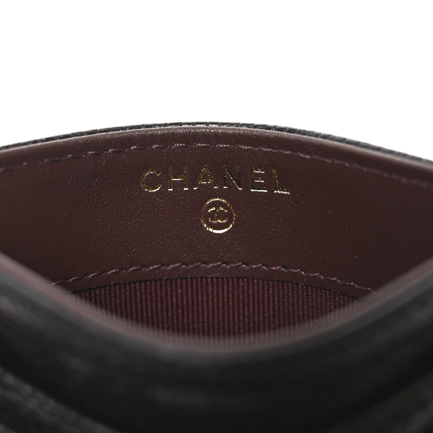 Caviar Quilted  Holder Black