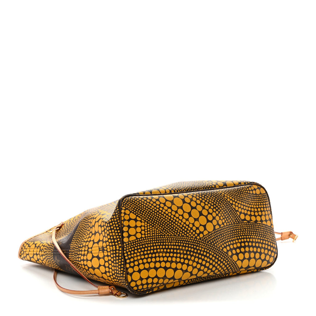 Monogram Kusama Waves Neverfull MM Yellow