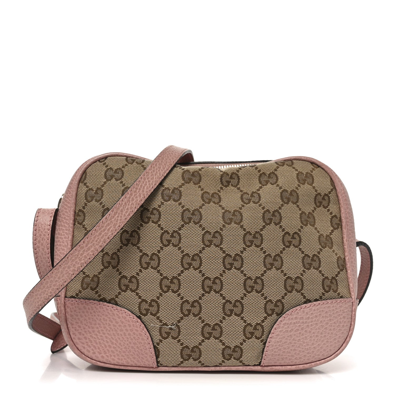 Monogram Mini Bree Messenger Bag Beige Soft Pink