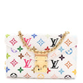 LV X TM Monogram Multicolor Pouch Metis Belt White