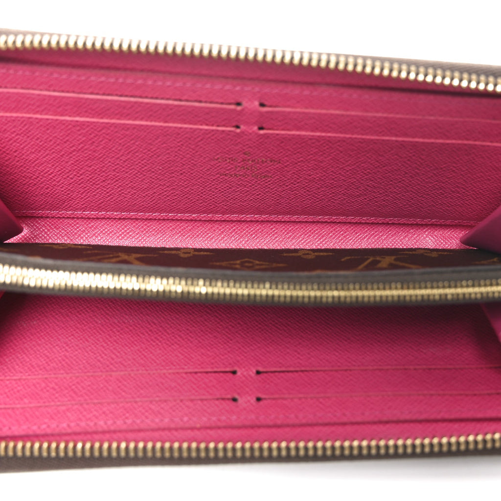Monogram Clemence Wallet Fuchsia