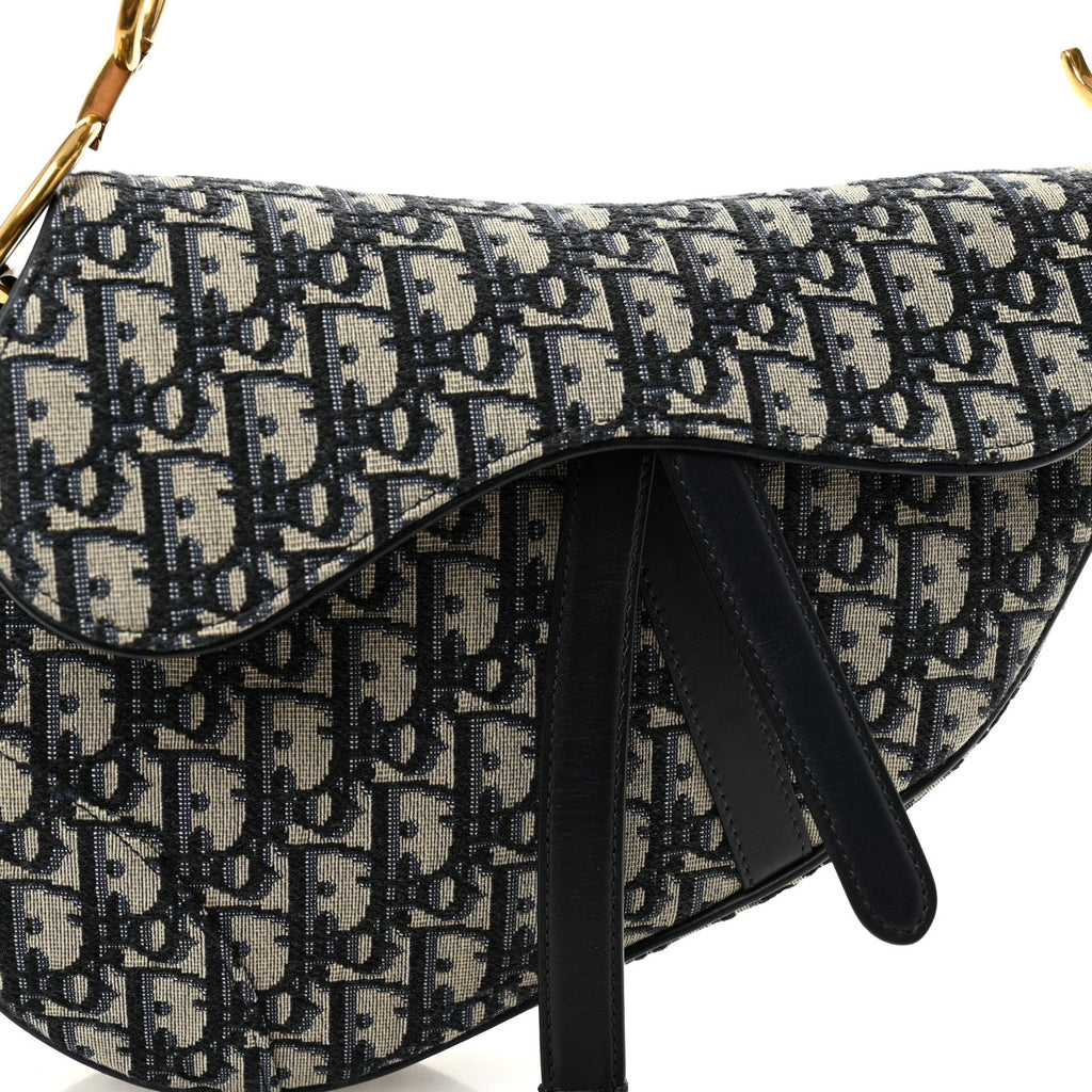 Oblique Saddle Bag Blue