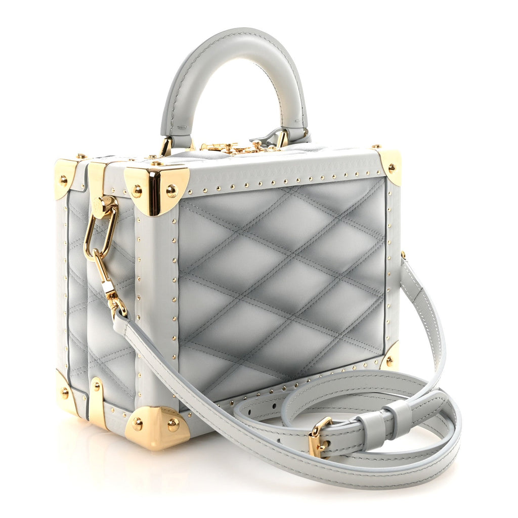 Lambskin Malletage Petite Valise Palazzo Ecume